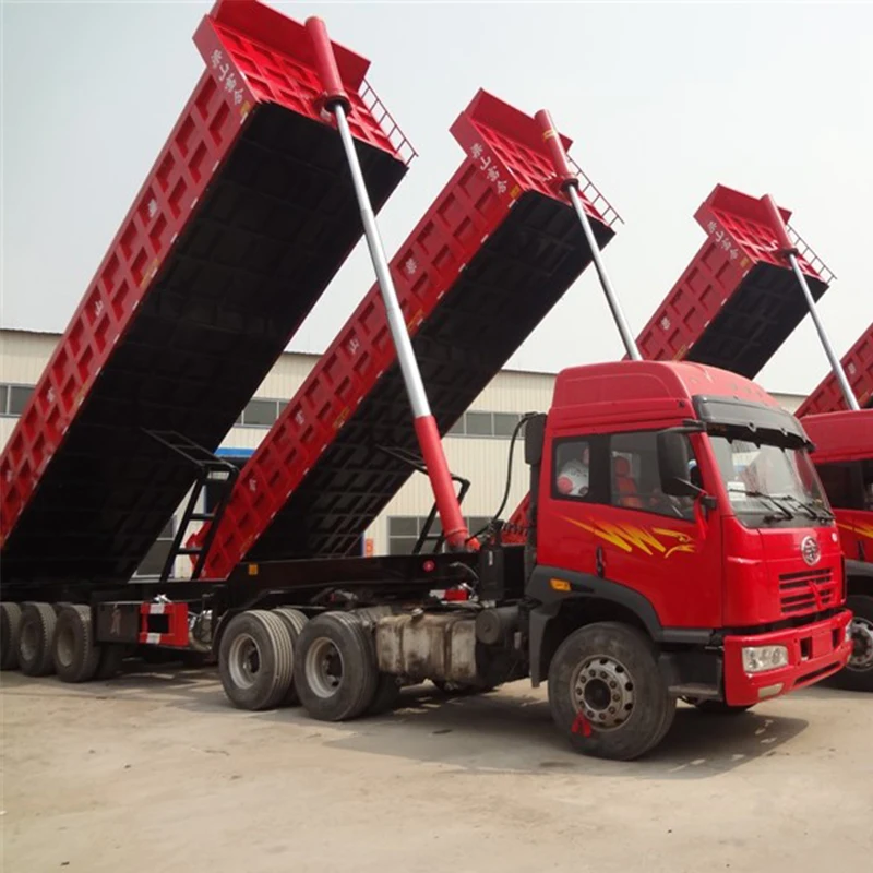 Factory Price 3 Axle Dumper Semi Trailer Dump Trailer Truck