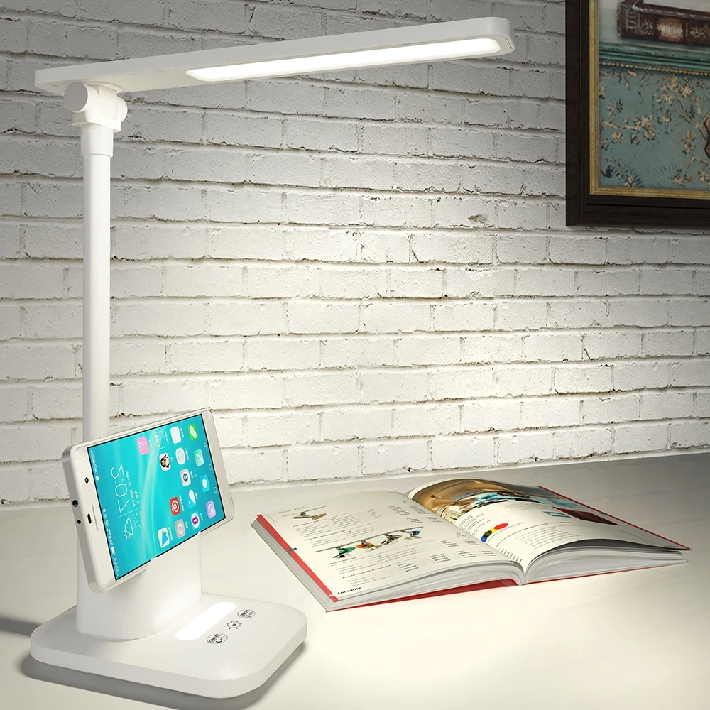 Wholesale Residential LED Table Lamps White Flexible Dimming Touch led desk lamp for office laptop Folding table light