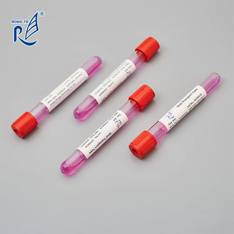 10ml PET viral tube 3ml VTM transport medium with specimen collection swab