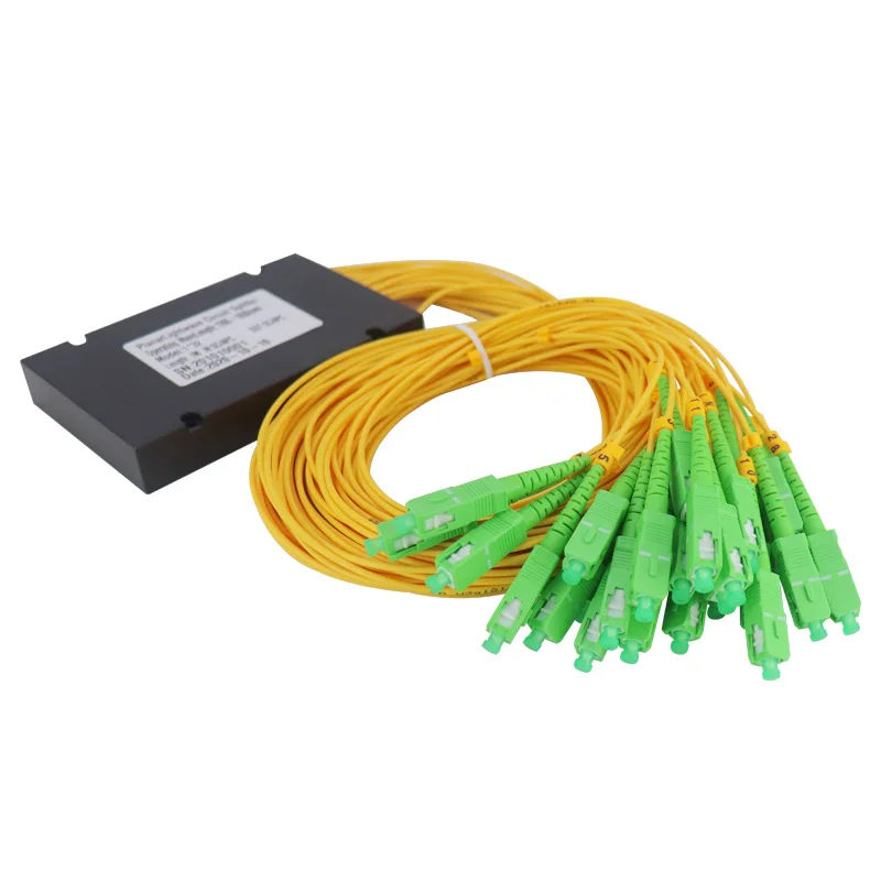 Professional EPON GPON FTTH cassette type 1 x 16 optical fiber PLC splitter for FTTH SYSTEM