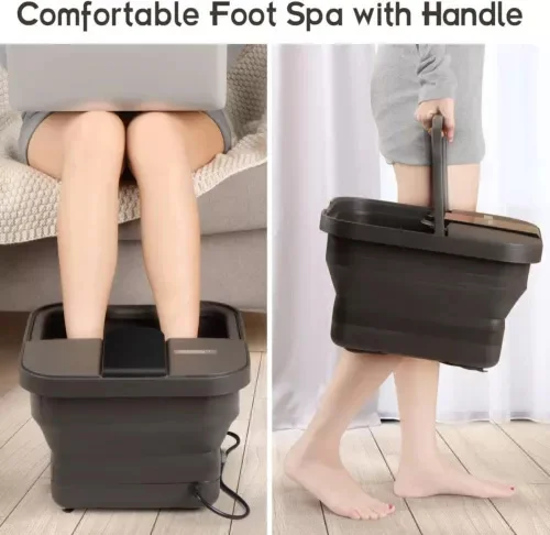 Portable Relax Foldable Soaking Bucket Basin Foot Massager Collapsible Pedicure Foot Spa Bath for Family Customized 220V 20cm