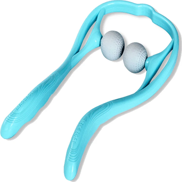 
ZRWA39 Neck and Shoulder Therapeutic Self Massage Tool Shiatsu Trigger Point Christmas PVC Body Massager One Size Fits Most 