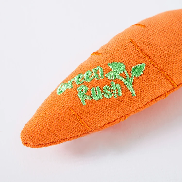 
Carrot Bite-resistant Pet Chew Biting Plush Toys For Small Cat Tug And Play 