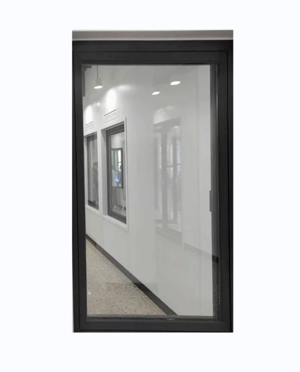 Swing Open Style Aluminum Alloy Casement Windows with Vertical Louver Curtain