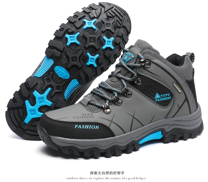 Fashion Comfortable Breathable Nonslip Outdoor Men Sport Hiking Mesh Shoes Camping