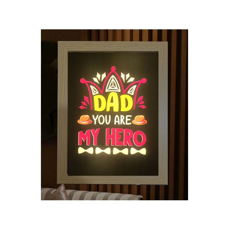 High quality wholesale LED painting art lighting painting for bedrooms