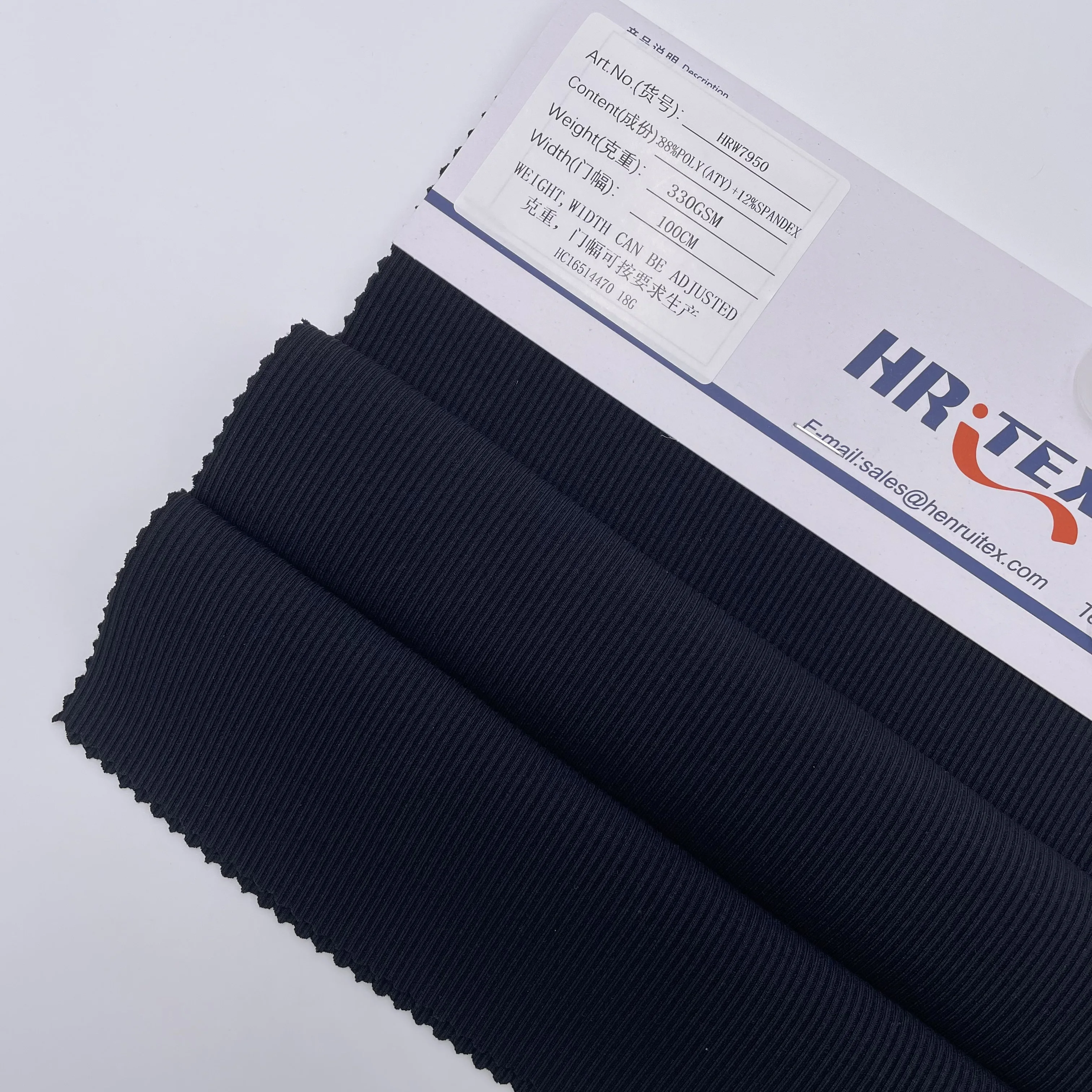 Ottoman ribbed tracksuit pant knitted fabric