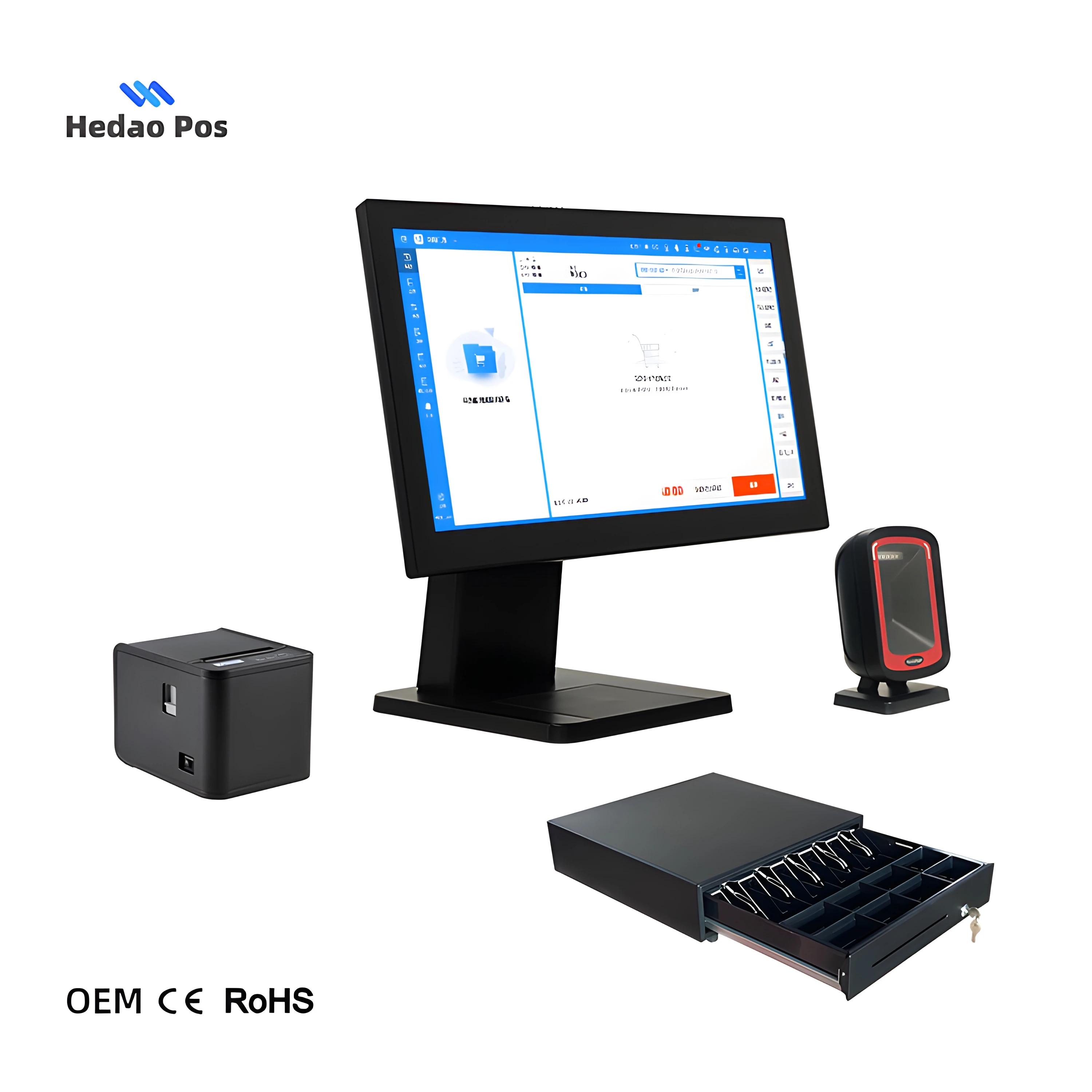 Best Selling 15.6 Inch Capacitive Touch Screen Cash Register Pos Systems Tablet windows for Grocery