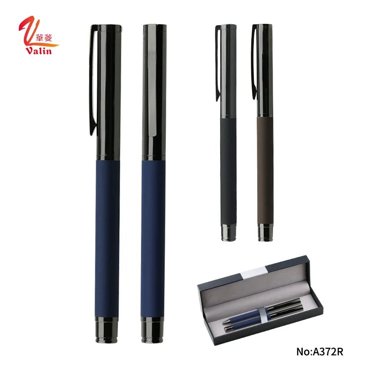 
Ready To Ship Business Leather Metal Roller Pen With Custom Logo Good Quality Office Ball Pen 