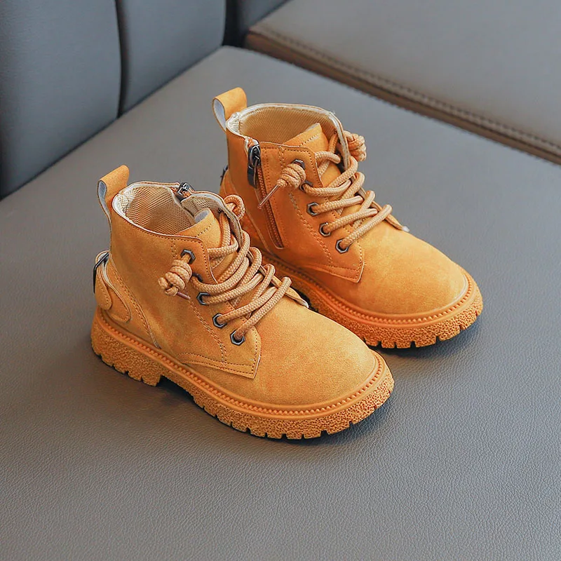 Dropshipping high quality boot for boy cool design rubber sole kids boots winter children