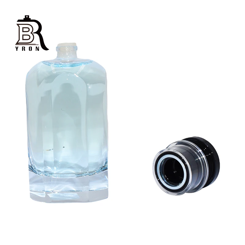 Perfume Essential Oil Empty Square Colored Crimp Glass Bottle Turkey Spray