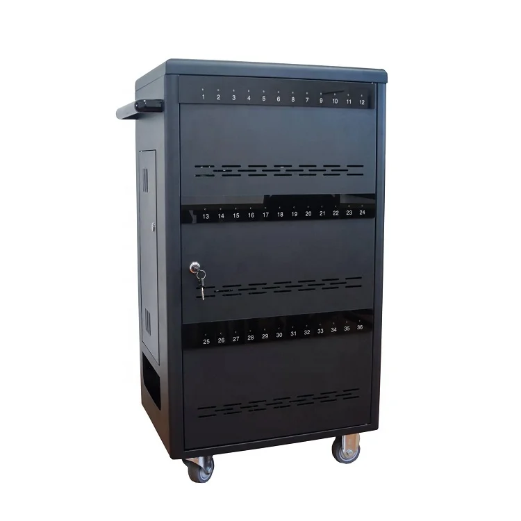 Educational Equipment Steel Locker Tablet Charging Storage Cart For Laptop Notebook Mobile Phone