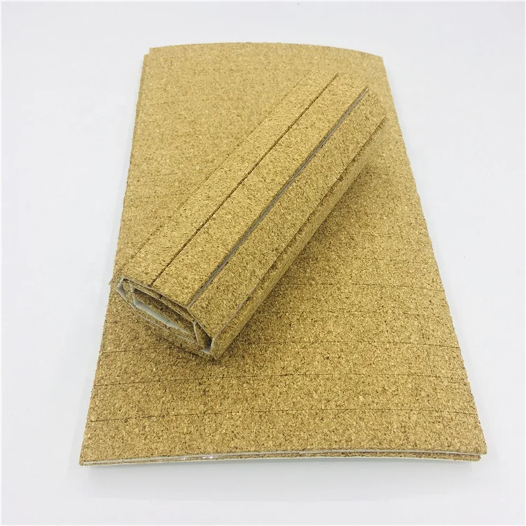 Glass Protecting 25*25*5+1mm Adhesive Backed Cork Separator Edge Protector Pads Cork With Cling Foam