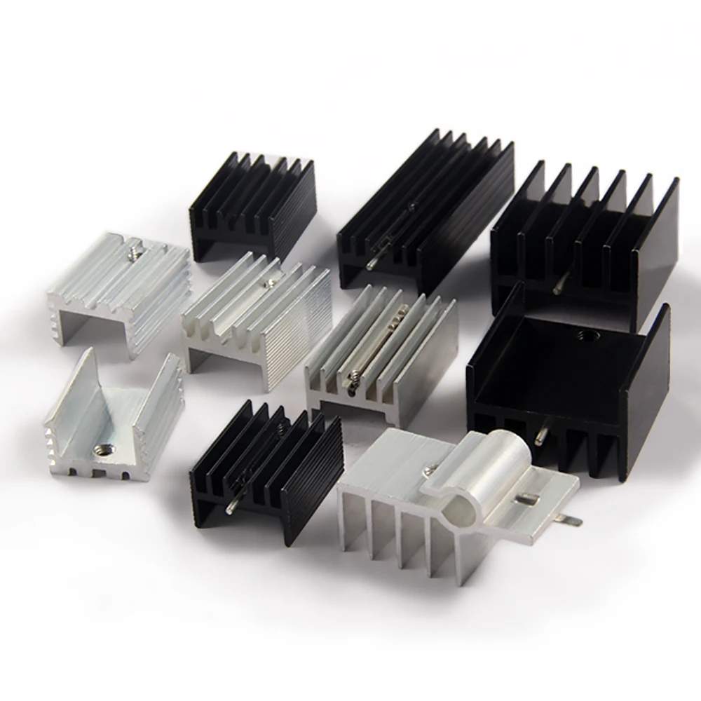 Custom waterproof anodized machine 6063/6061 PCB Electronic box Bonded fin copper Aluminum Heat Sink Radiator