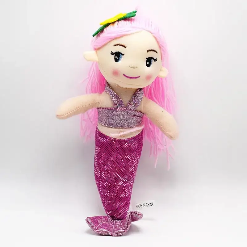 Wholesale 30 cm Cute Mermaid Girl Doll Plush Toys Customize Popular Fish Princess Stuffed Toy