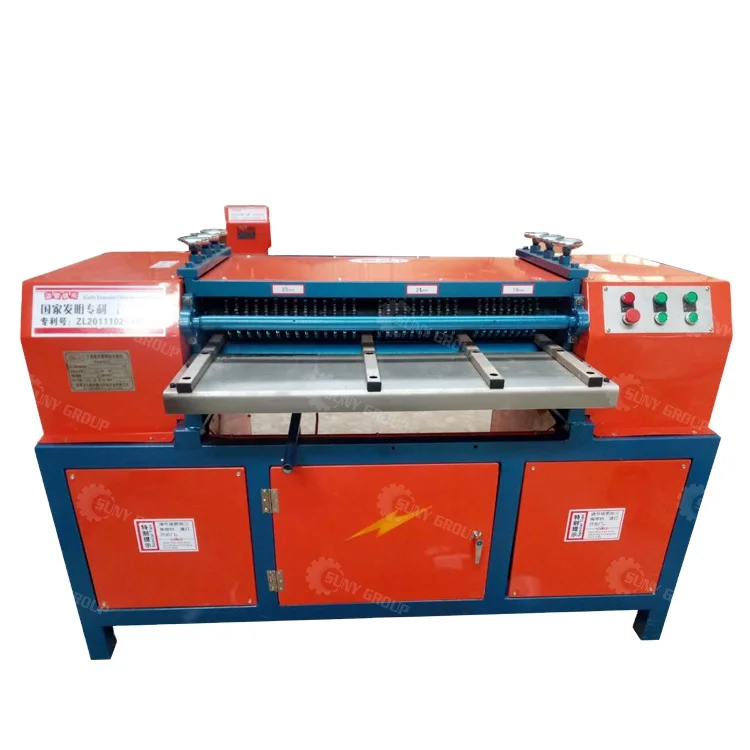 Copper Aluminum Radiator Tube Peeling Machine Copper Radiator Separator Recycling Equipment