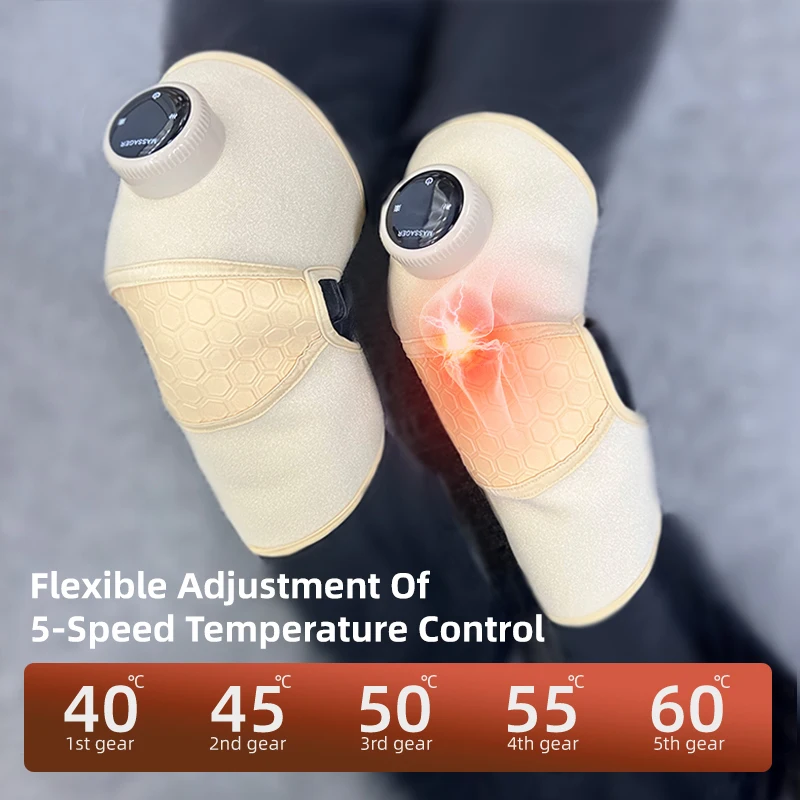 Electric knee massager joint therapy elbow knee arm vibration massage pad analgesic health care knee protector