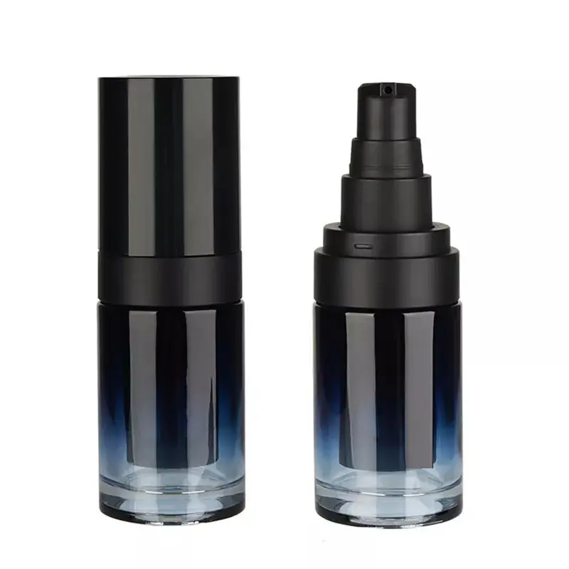 New Design Luxury Cosmetic Liquid Foundation Lotion Serum Glass Container 50ml Refillable Airless Bottle with pump 30ml 100ml