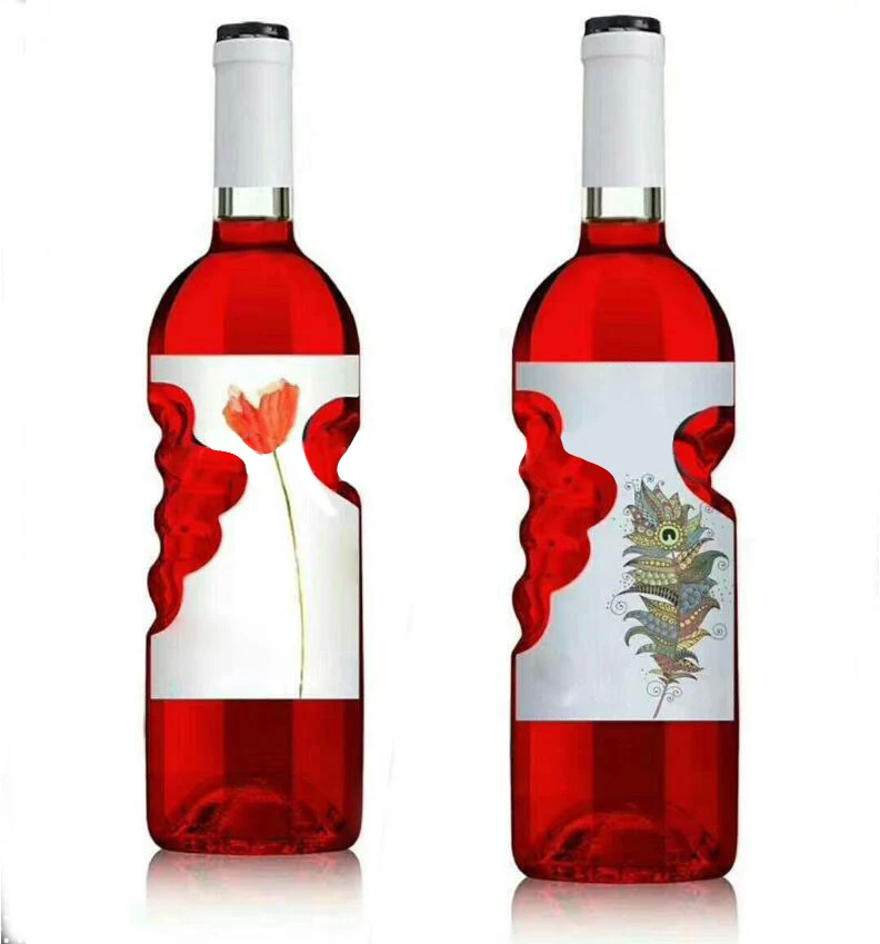 Оптовая продажа от производителя, бутылки для красного вина объемом 500 мл, 750 мл, стеклянные бутылки в форме ангела для фруктового сока, вина