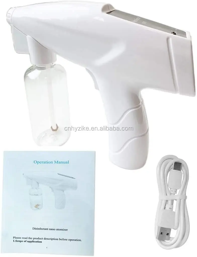 
Hot sales USB rechargeable handy facial steamer gun / mist spray / nano sprayer disinfection gun 