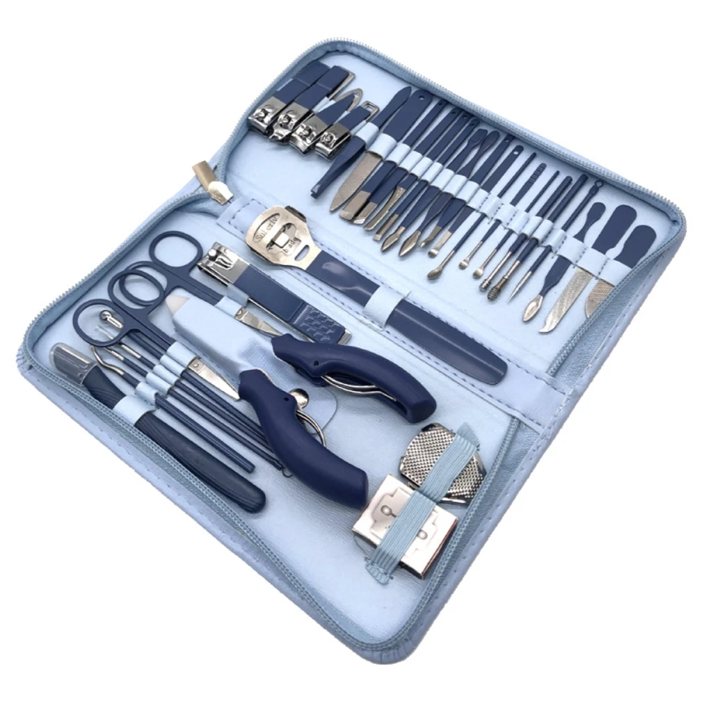 Manicure Set Portable Stainless Steel Nail Cutter Trimming Tool Beauty Pedicure Kit Finger Care Gift Nail Clipper Scissors Set