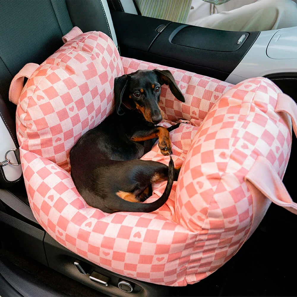 2024 New product Dog Car Seat Pet sofa Bag Travel Carrier Bed Washable cover waterproof Small Medium Pets dog car seat cushion