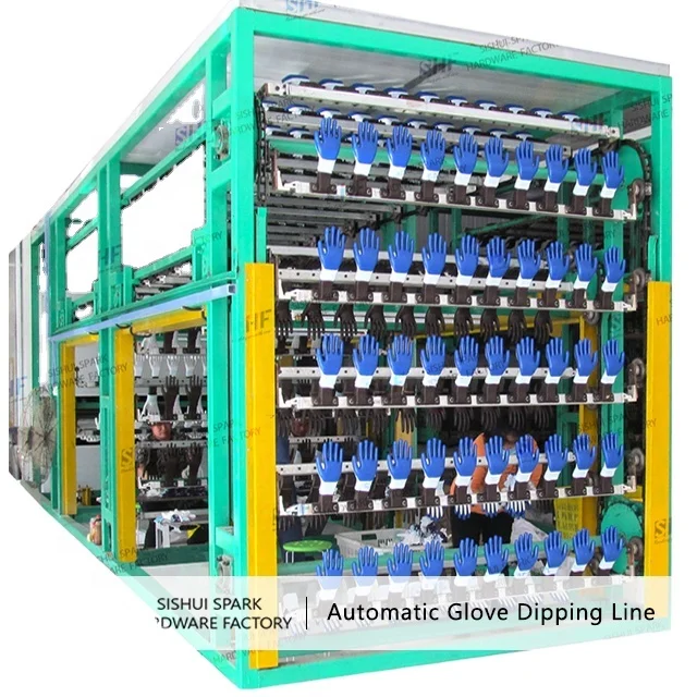 NBR/NR Wrinkle Glove Dipping Production Line/Nitrile Glove Machine