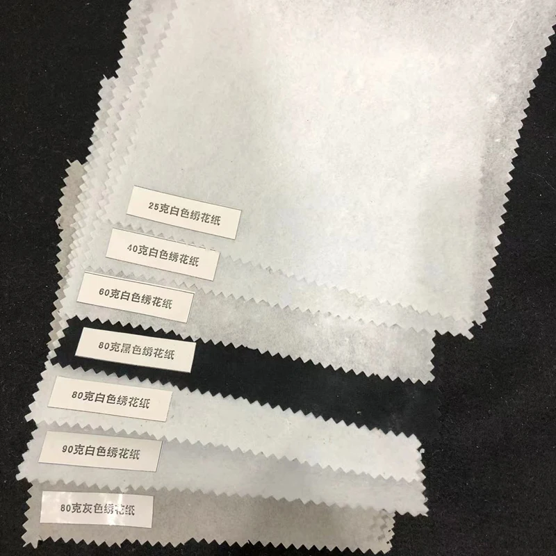 Hot sell 1060EF 1065EF 1070EF 1075EF 1080EF 1085EF 1090EF cotton tear away embroidery stabilizer embroidery paper