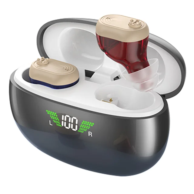 Бинауральные слуховые аппараты Goodmi 16-канальные перезаряжаемые цифровые для глухих и слабослышащих