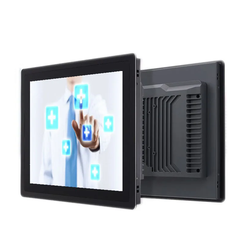 15.6 inch fully enclosed  Fanless 16:9  landscape capacitive touch industrial touch lcd monitor embedded to payment kiosk
