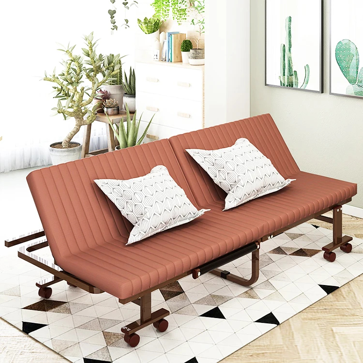 
Single steel bed extra guest foldable 