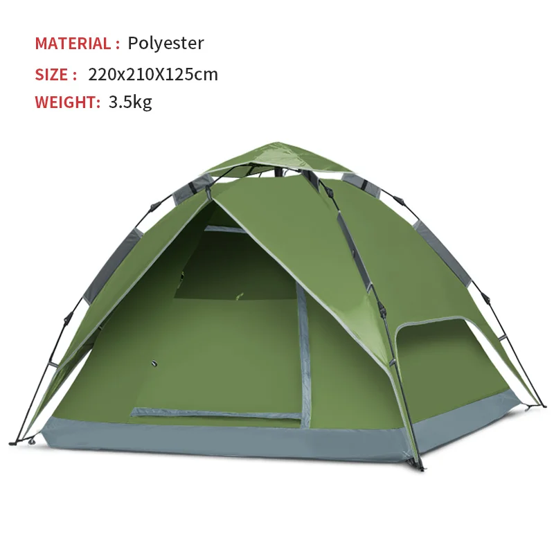 
High Quality Breathable Easy Automatic Foldable Hiking Double Layer Waterproof Outdoor Tent for Camping 