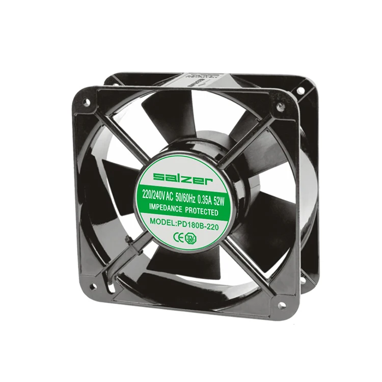 SALZER (сертификат Европейского соответствия, сертификат независимого Испытательного и сертификационного ассоциацией по техническому надзору (TUV, утвержденный) PD180B-220 220VAC пластиковые лопасти acосевой вентилятор 180X180X61mm