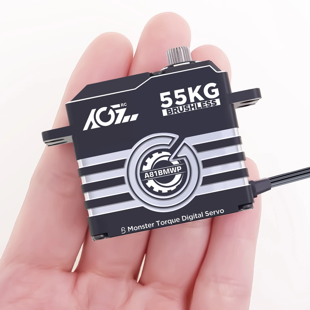 Водонепроницаемый сервопривод AGFRC 8 4 V 25T 0087 сек 55 кг бесщеточный RC для 1/8 Monster Cars