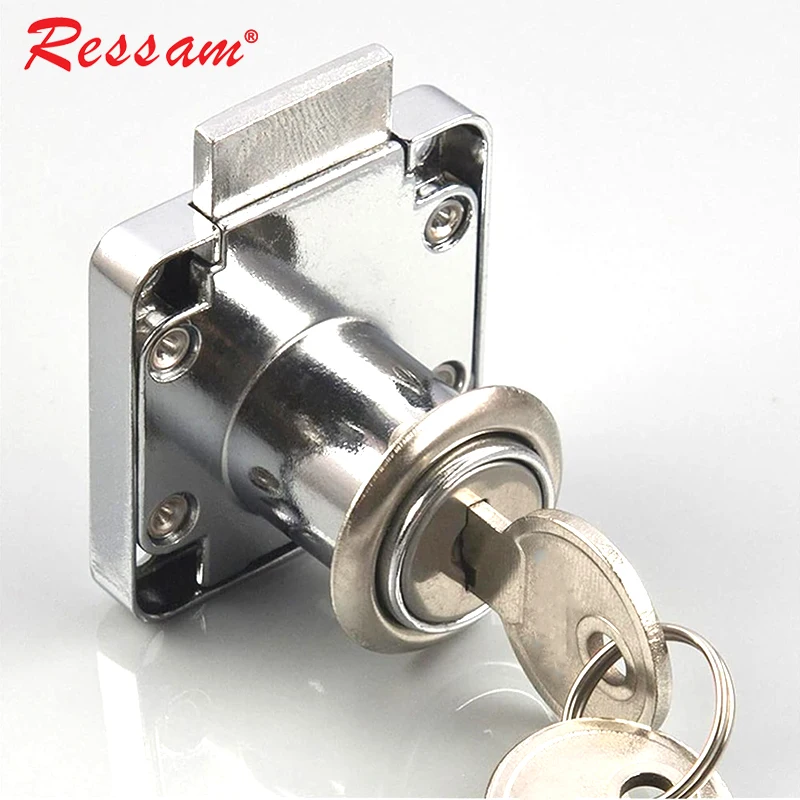 Ressam Hot Selling Zinc Alloy Cabinet Drawer Lock 101 Office Desk Iron Drawer Lock with Key