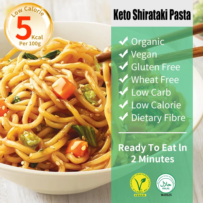 Konjac Pasta Many Size Low Glycemic Keto Snack Konnyaku Shirataki Italy Noodles Diabetes Food
