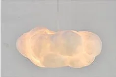 Amazon hot sell sale Creative Nordic RGB hanging lamps post-modern contemporary cotton silk pendant light white cloud chandelier