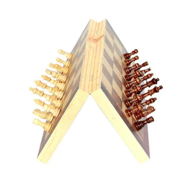 factory customized cheap price profesionales 3 in 1 3d foldable chess game board wooden with figures set for adult