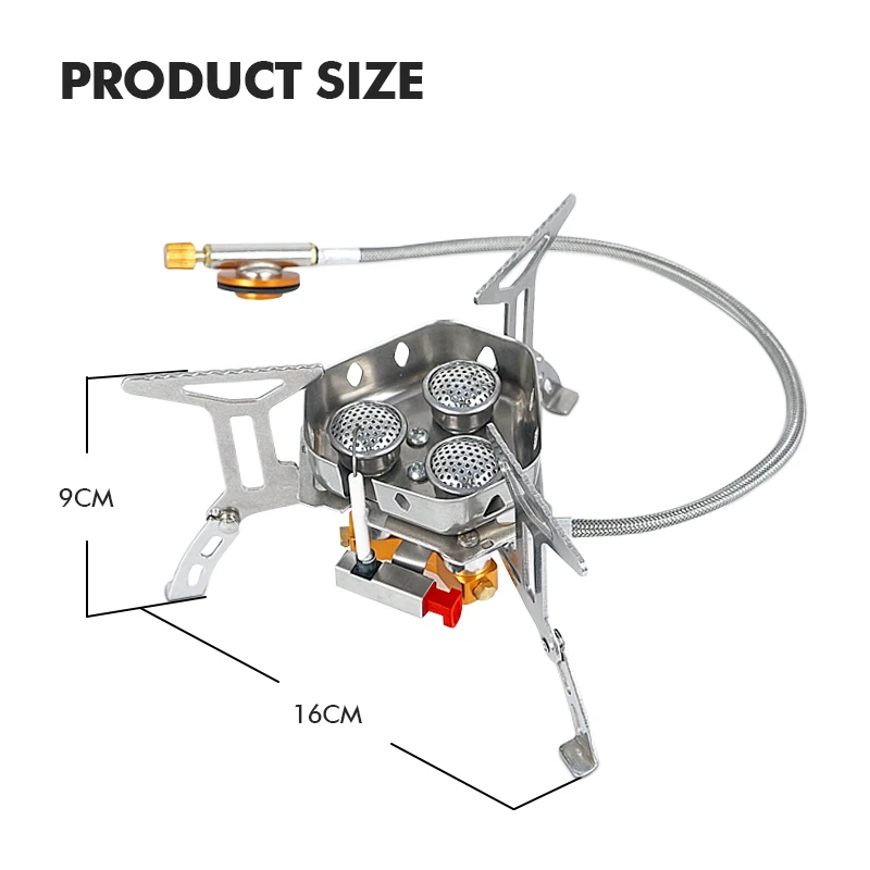 KingGear Outdoor Ultralight Backpacking Camping Mini Stove Picnic Cooking Camping Gas Stove