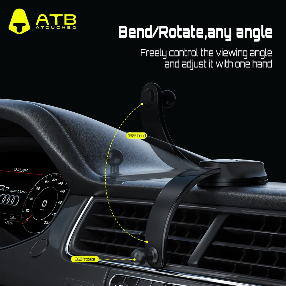 Phone Holder For Car Universal Dashboard Car mobile Phone Holder Magnetic Wireless Charging Phone Holder For iPhone 15 Pro Max