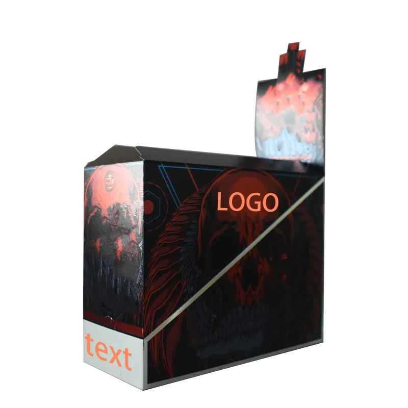 Free sample custom kraft foldable paper box 1ml cartridge cardboard packaging with blister insert