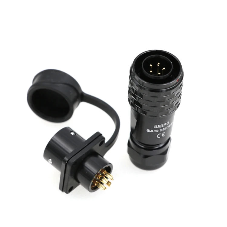 Industrial Aviation Panel Mount Male Female Plug Socket Power Cable Connector WEIPU SA1210/P2 SA1213/S2 5Pin Connector