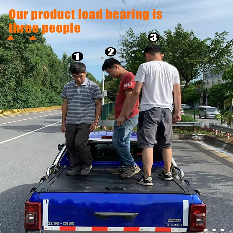 High Quality Pickup Accessories Roller lid Retractable Truck Bed Cover Roller Shutter Tonneau Cover for Toyota Hilux Ford Ranger