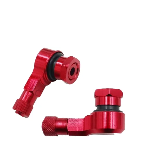 Шток клапана мотоциклетных шин бескамерный ЧПУ угол 90 градусов алюминиевый сплав для 8 3 мм обод колеса