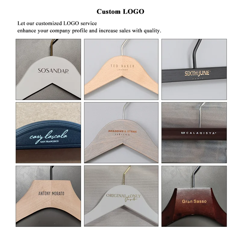 Customized Luxury wooden suit hanger wood hanger