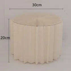 High Quality Wedding Events Party Stage Decoration Paper Cylinder Plinth Round Dessert Table Stand Acrylic Wedding Cake Stand