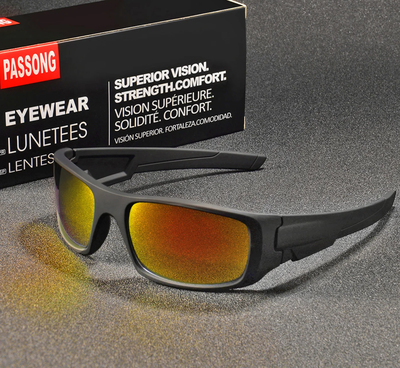 Fashion  Cycling Glasses Windproof Wide Temples Eyewear Motorcycle Glasses Sunglass UV400 Outdoor Sports