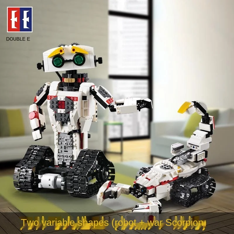 
cada remote control deformation robot launch model puzzle DIY boy toy car building blocks C51027-28 
