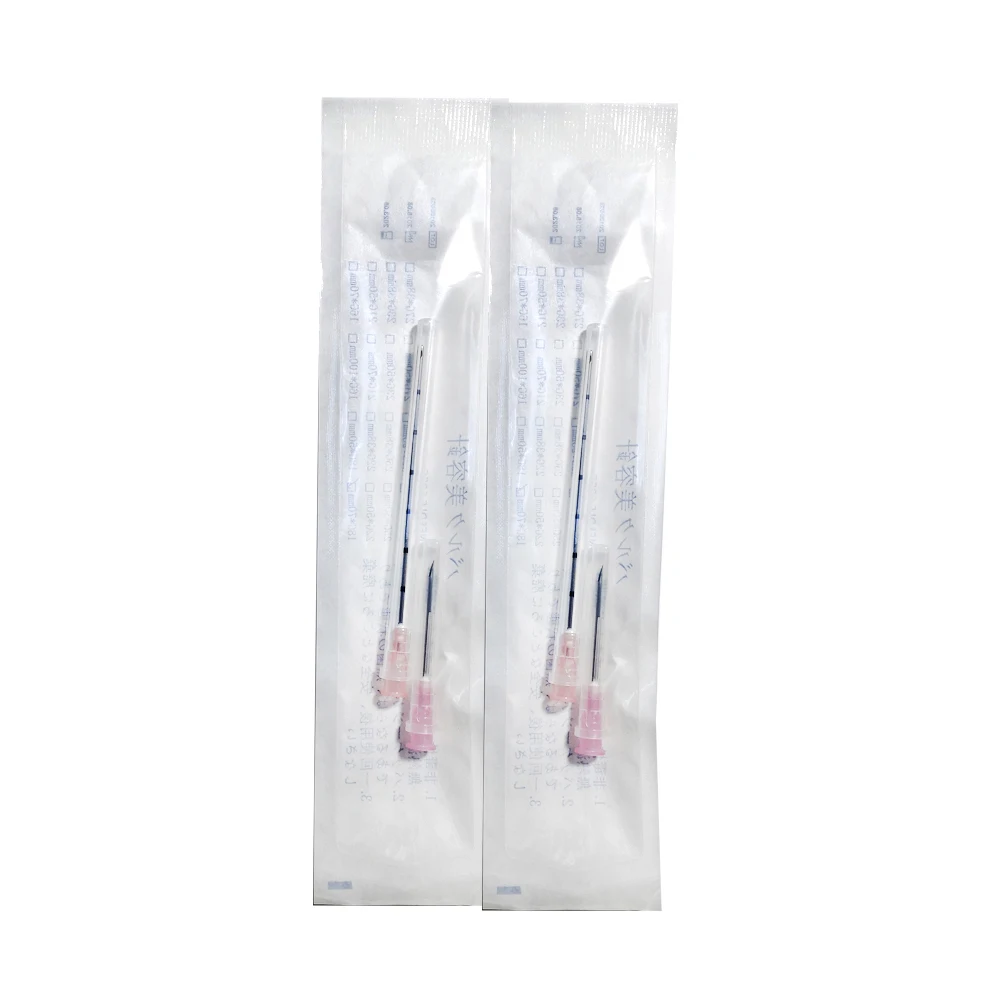 Disposable Hypodermic Needle 18g 23g 25g 27g Canula Micro Blunt Tip Cannula For Breast Body Butts Injection