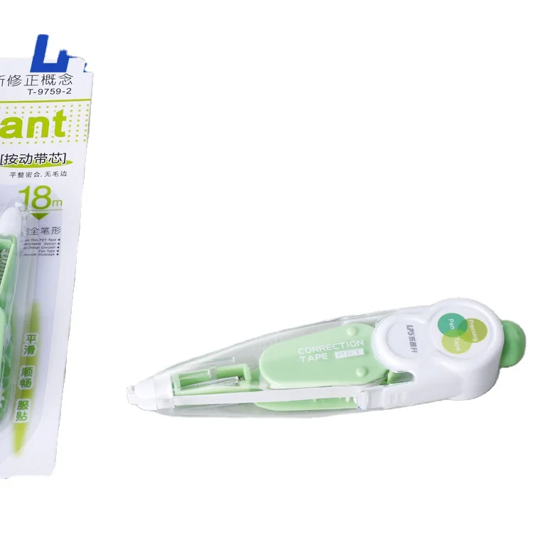 Press Type Retractable Correction Tape with Refill Tape Pen Type Correction Runner
